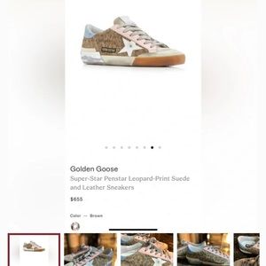 Golden goose superstar tennis shoes